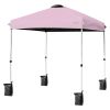 6.6 x 6.6 Feet Outdoor Pop-up Canopy Tent with Roller Bag