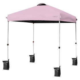 6.6 x 6.6 Feet Outdoor Pop-up Canopy Tent with Roller Bag