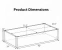 Elevated Raised Garden Bed PE Rattan Open-Ended Base for Home Garden Outdoor Living