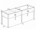Raised Garden Bed with Legs Removable Liner for Vegetables Herbs Patio Eco-Friendly Wood Look Planter Box for Gardening