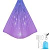 Sensory Swing, Double-Layer Fabric Sensorys Hammock, Indoor & Outdoor Sensory Swing with 360° Swivel Hanger, O-Sling, Holds up to 300lbs