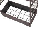 2-in-1 Raised Garden Bed with Hanging Roof And Trellises for Vegetables Flowers Herbs Gardening Outdoor Living Space