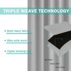 Grey Polyester 50 in. W x 96 in. L Outdoor Thermal Tab Top Blackout Curtain (Set of 2), 6 Tab top (3" Long) fit to most standard curtain rods