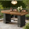 Bar Table, Industrial Counter Height Pub Dining Table