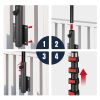 20-Ft Telescoping Flag Pole Black with Dock Deck Side Mount