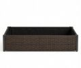 Elevated Raised Garden Bed PE Rattan Open-Ended Base for Home Garden Outdoor Living