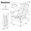 Outdoor folding chair with cup holder and 5-layer backrest