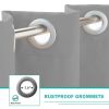 Grey Thermal Grommet Blackout Curtain - 50 in. W x 84 in. L