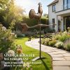 Metal Rooster Weathervane, Roof Mount Wind Direction Indicator, Outdoor Weather Vanes